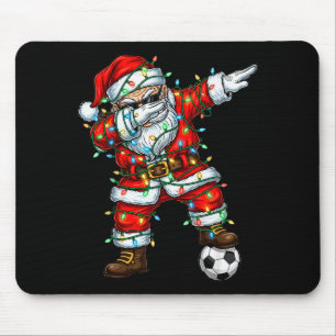 Dabbing Weihnachtsmann Fußball Weihnachten Pyjama Mousepad