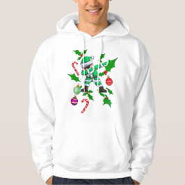 Dabbing Weihnachtsmann - Grünes und weißes Weihnac Hoodie