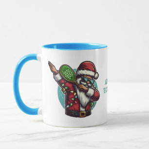Dabbing Weihnachtsmann Pickleballer Weihnachts T-S Tasse