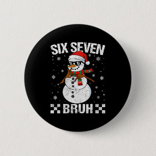 Dabbing Weihnachtsmann Schneemann 6 7 Meme Weihnac Button