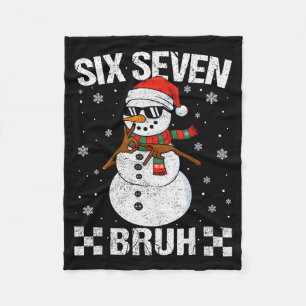 Dabbing Weihnachtsmann Schneemann 6 7 Meme Weihnac Fleecedecke