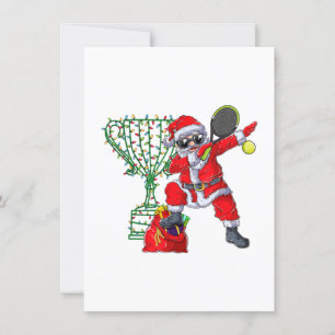 Dabbing Weihnachtsmann Tennis Weihnachten Xmas Ges Einladung