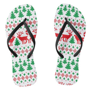 Dabbing Weihnachtsmann, Vintage Weihnachten Flip Flops