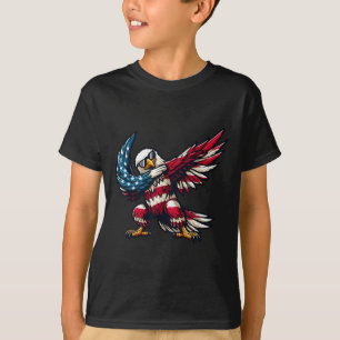 Dabbing Weißkopfseeadler Amerikanische Flagge Patr T-Shirt