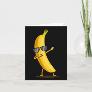 Dabbing Yellow Banana - Dab Funny Dancing Frucht Karte