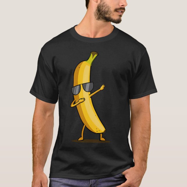 Dabbing Yellow Banana - Dab Tanzfrucht T-Shirt (Vorderseite)