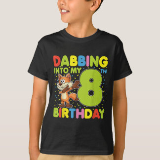 Dabbing Zu Meinem 8. Geburtstag Fuchs Acht Jahre A T-Shirt