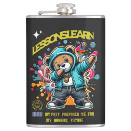 DABBING ZUKUNFT Vinyl umwickelte Flasche Flachmann