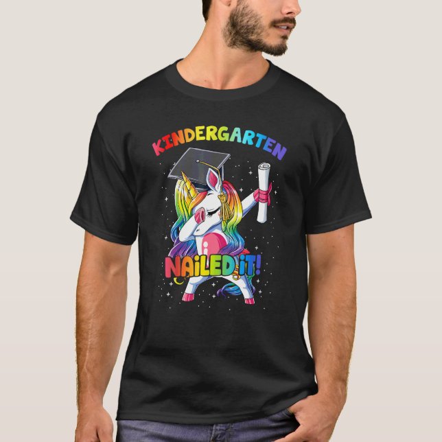 Dabbings Unicorn Kindergarten nagelte es letzten T T-Shirt (Vorderseite)