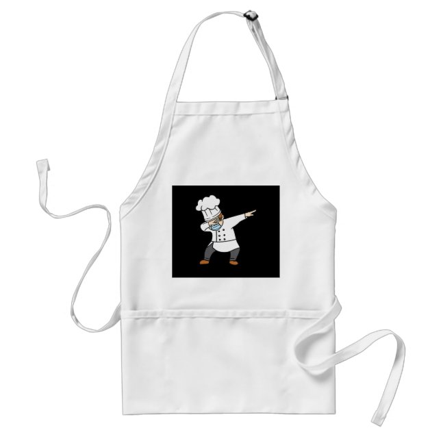 Dabing Pizza Koch Baker Pizzabaker Dab Tanzgeschen Schürze (Vorne)