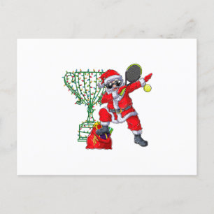 Dabing Santa Tennis Weihnachten Weihnachten Weihna Ankündigungspostkarte