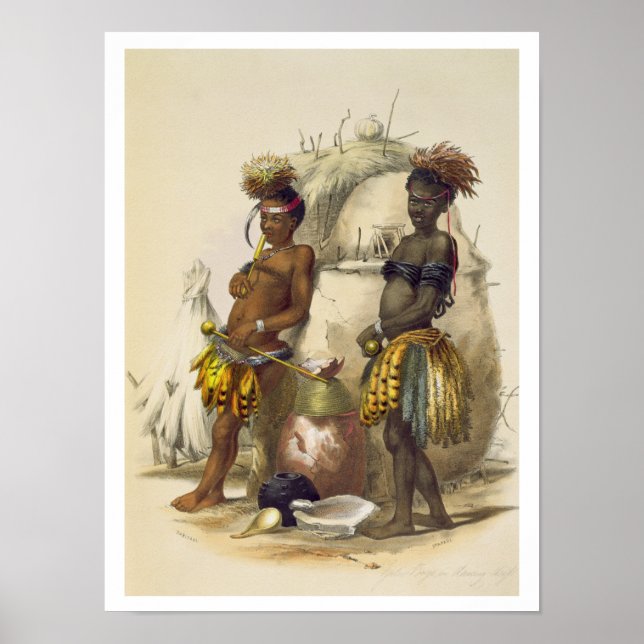 Dabiyaki und Upapazi, Zulu Boys in Dancing Dress, Poster (Vorne)