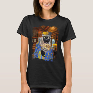 Dabloons Dabloon Schwarze Katze Cottagecore T-Shirt
