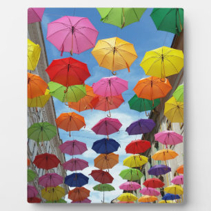 Dach aus Regenschirmen Fotoplatte
