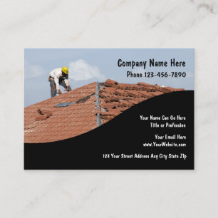 Dach-Bau deckt großen Entwurf mit Ziegeln Visitenkarte