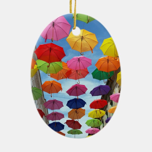 Dach der Regenschirme Keramikornament (Hinten)