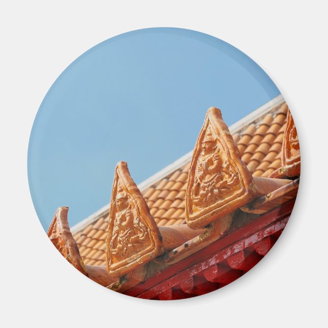 Dach des buddhistischen Tempels in Thailand Magnet (Vorne)