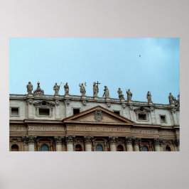 Dach des Petersdom in Rom, Italien Print Poster