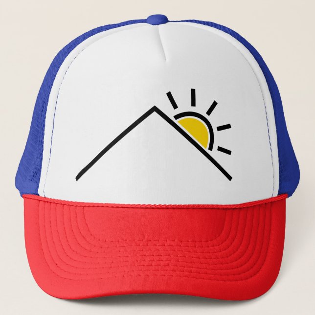 Dach, Haus, Sonne Truckerkappe (Vorderseite)