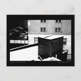 Dach Parkplatz Städtische Winterlandschaft Postkarte