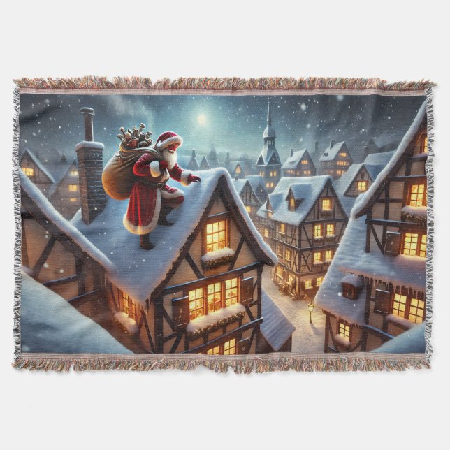 Dach Santa Throw Blanket Decke (Vorderseite)