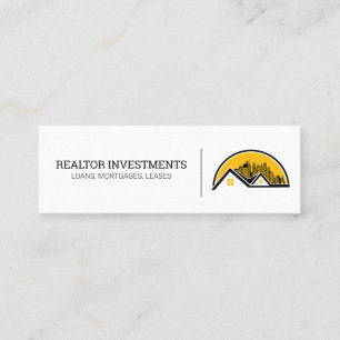 Dach und Stadtbild Mini Visitenkarte