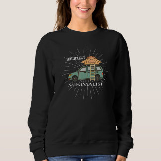 Dach Zelt Minimalistisches Camping Campingplatz Sweatshirt