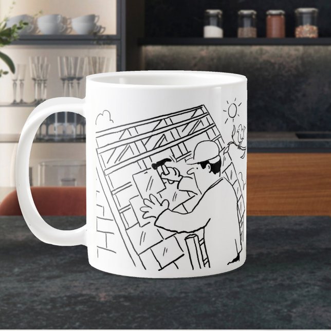 Dacharbeiter, Roofer oder Slater Jumbo-Tasse (Von Creator hochgeladen)