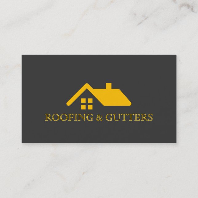 Dachausstattungskarte Visitenkarte (Vorderseite)