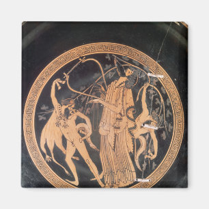 Dachboden Rotzahl Vase Magnet