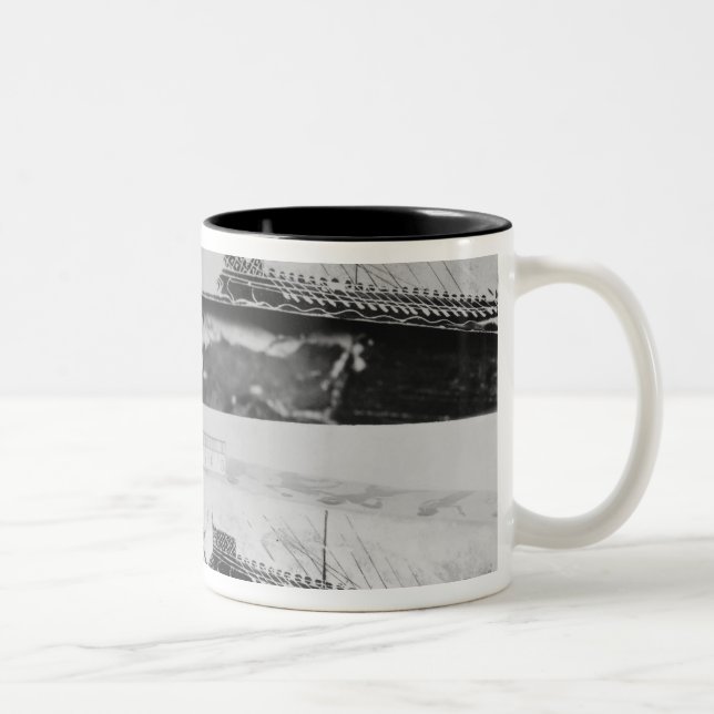 Dachboden Schwarzzahl dinos krater Zweifarbige Tasse (Rechts)