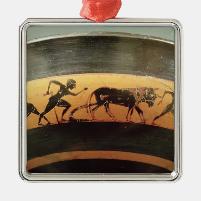 Dachboden Schwarzzahl Schale Silbernes Ornament (Vorne)