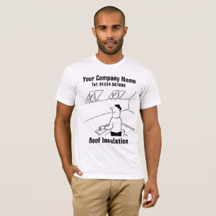 Dachdämmung Cartoon zum Personalisieren T-Shirt