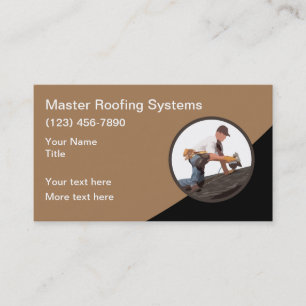 Dachdecker-Dienstleistungen Modernes Business Card Visitenkarte