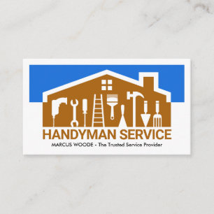 Dachdecker-Handwerkerwerkzeuge Visitenkarte