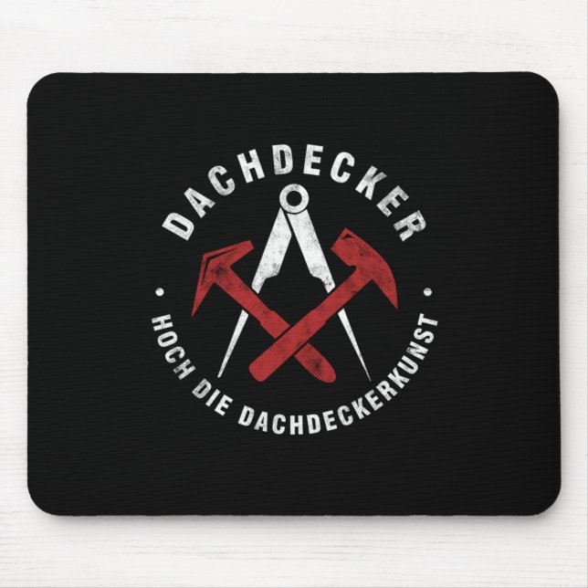 Dachdecker Hoch Die Dachdeckerkunst Roofers Gesche Mousepad (Vorne)