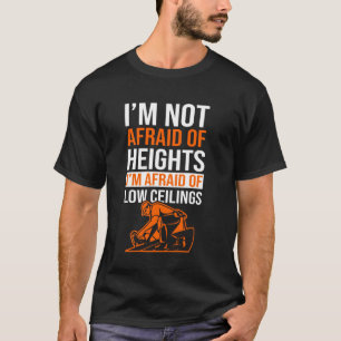 Dachdecker Schieferdecker Dachdecker Bauarbeiter D T-Shirt