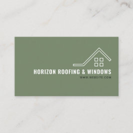 Dachdecker- und Windows-Firmenkarte Visitenkarte