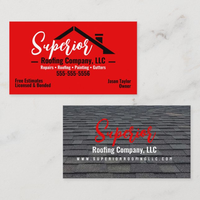 Dachgesellschaft Business Card Visitenkarte (Vorne/Hinten)