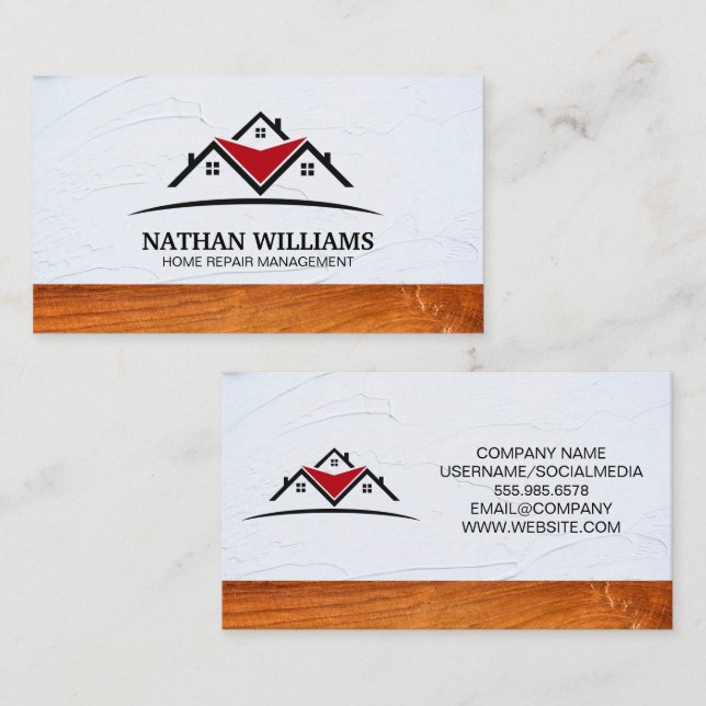 Dachhäuser | Real Anwesen | GEBÄUDE Visitenkarte (Vorne/Hinten)