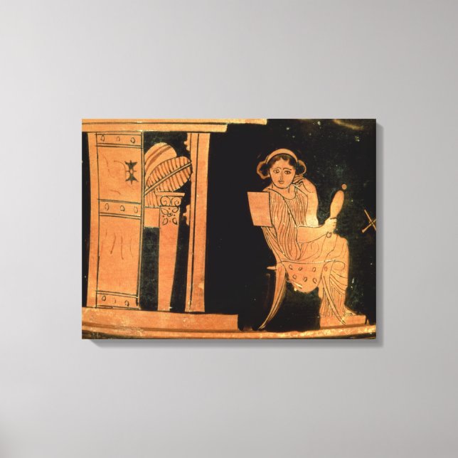 Dachrote Figur mit einer Braut, 5. Leinwanddruck (Vorderseite)