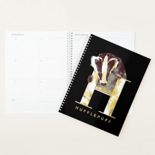 Dachs-Aquarell Harry Potters HUFFLEPUFF™ Planer
