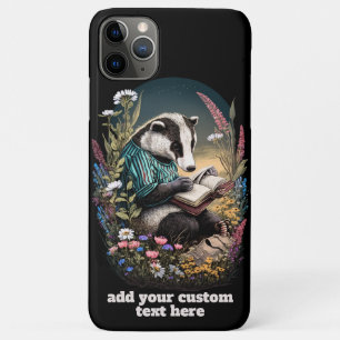 Dachs Buch lesen Wildblumen Cottagecore Benutzerde Case-Mate iPhone Hülle