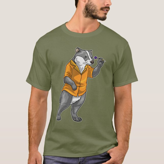 Dachs-Darts-Dart T-Shirt (Vorderseite)