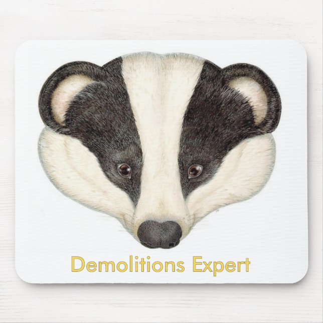 Dachs-Demolierungen sachverständig Mousepad (Vorne)