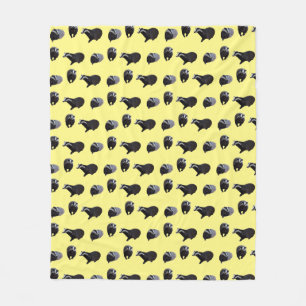 Dachs Frenzy Fleece Decke (Gelb)