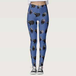 Dachs-Raserei-Leggings (blau) Leggings