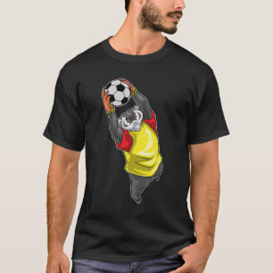 Dachs-Torhüter-Fußball T-Shirt