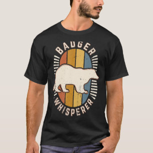 Dachsflüsterer Vintage Klassiker Retro Tierliebe T-Shirt