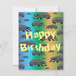 Dachsgeschenkkarte zum Geburtstag Feiertagskarte